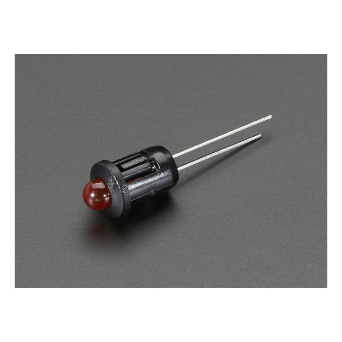 5mm Plastic Bevel LED Holder - Pack of 5