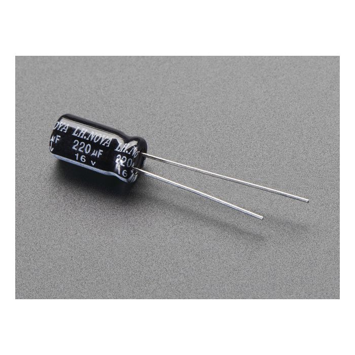 220uF 16V Electrolytic Capacitors - Pack of 10