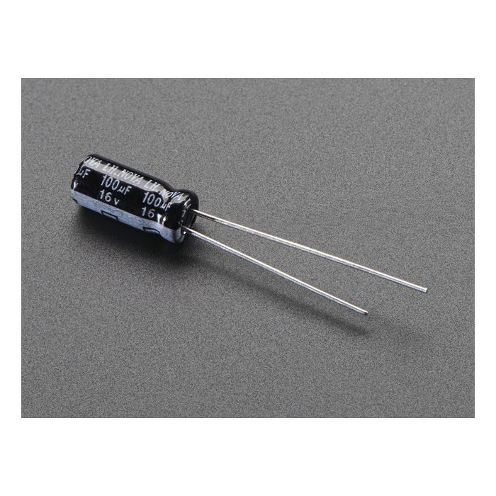 100uF 16V Electrolytic Capacitors - Pack of 10