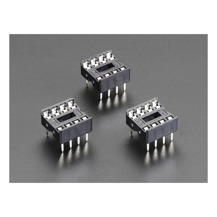 IC Socket - for 8-pin 0.3" Chips - Pack of 3