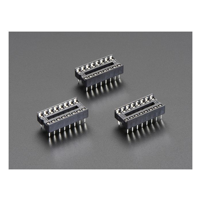 IC Socket - for 16-pin 0.3" Chips - Pack of 3