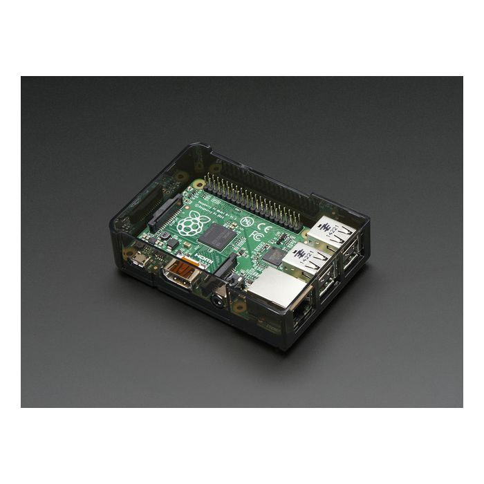 Pi Model B+ / Pi 2 / Pi 3 Case Base - Smoke Gray