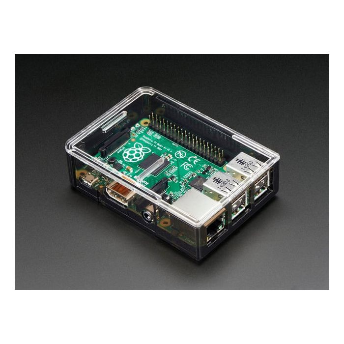Adafruit Raspberry Pi B+ / Pi 2 / Pi 3 Case - Smoke Base