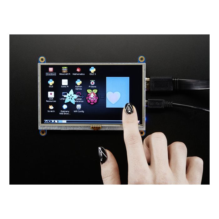 HDMI 5" 800x480 Display Backpack - With Resistive Touchscreen