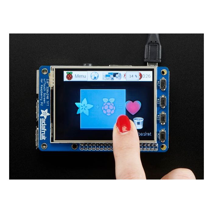 PiTFT Plus Assembled 320x240 2.8" TFT + Resistive Touchscreen