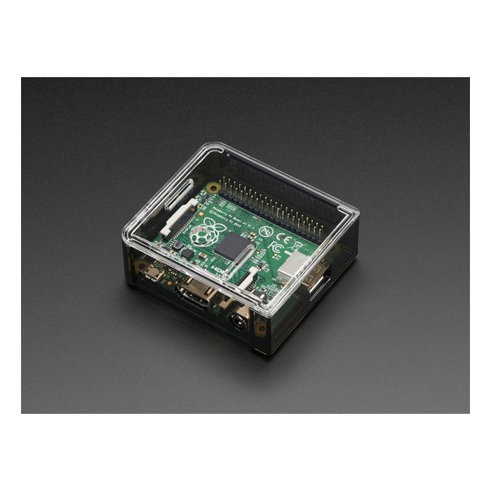 Adafruit Raspberry Pi A+ Case - Smoke Base w/ Clear Top