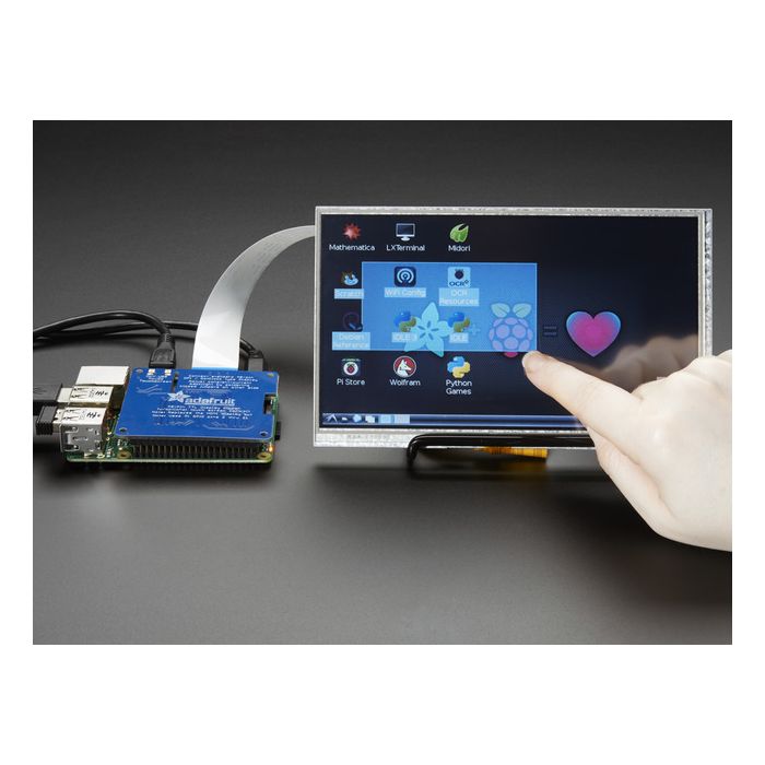 Adafruit DPI TFT Kippah for Raspberry Pi with Touch Support