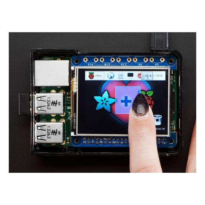 Adafruit PiTFT 2.4" HAT Mini Kit - 320x240 TFT Touchscreen