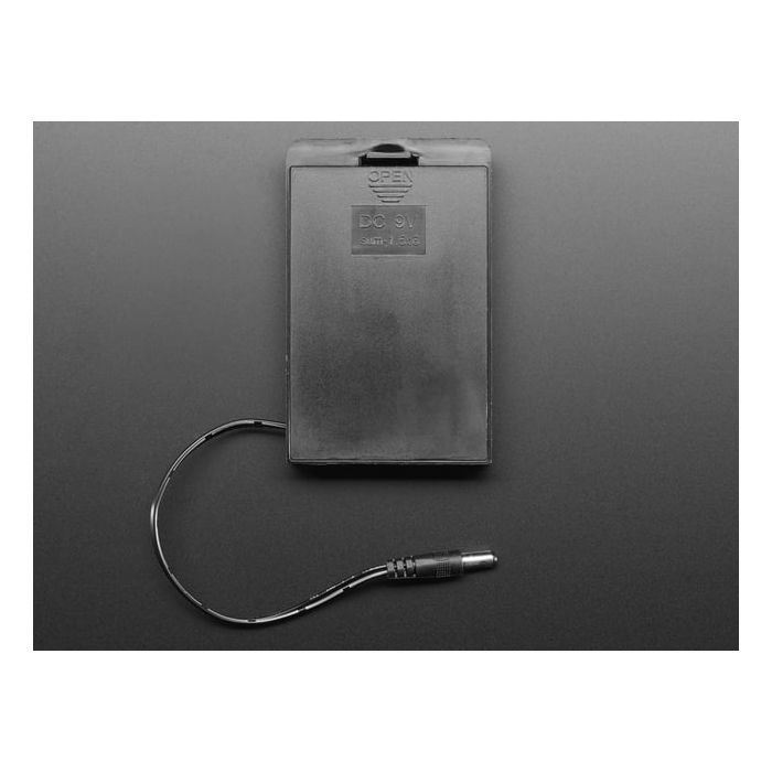 6 x AA battery holder with 5.5mm/2.1mm plug