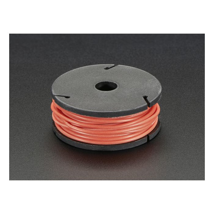 Silicone Cover Stranded-Core Wire - 25ft 26AWG - Red