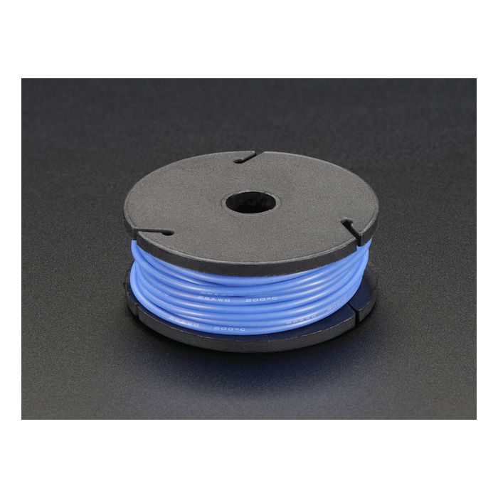 Silicone Cover Stranded-Core Wire - 25ft 26AWG - Blue