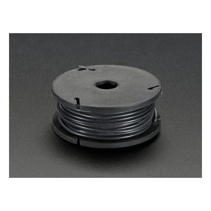 Silicone Cover Stranded-Core Wire - 25ft 26AWG - Black
