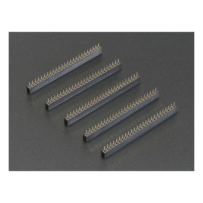 2mm Pitch 25-Pin Female Socket Headers - Pack of 5