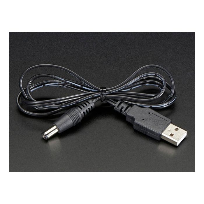 USB to 2.1mm Male Barrel Jack Cable