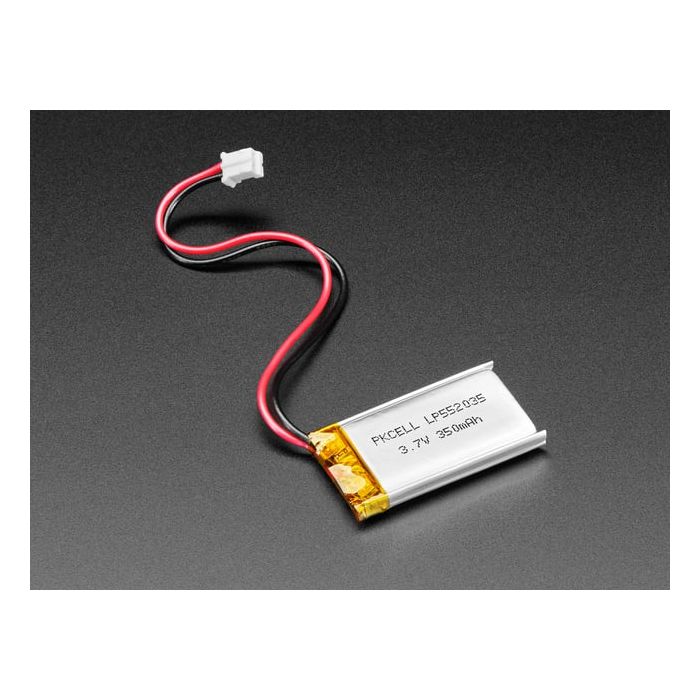 Lithium Ion Polymer Battery - 3.7V 350mAh