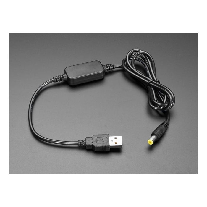 USB to 5.5mm / 2.1mm DC Booster Cable - 12V Output