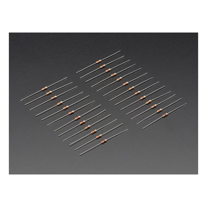 Through-Hole Resistors - 220 ohm 5% 1/4W - Pack of 25
