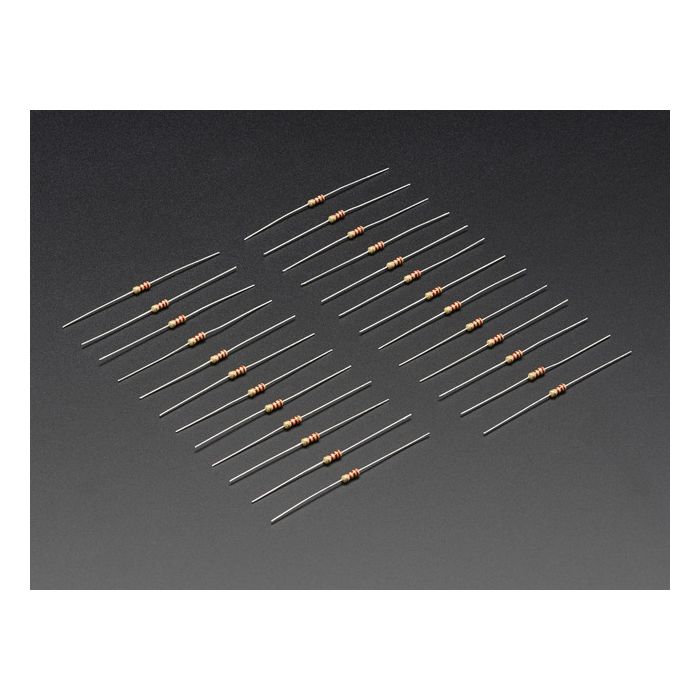 Through-Hole Resistors - 2.2K ohm 5% 1/4W - Pack of 25