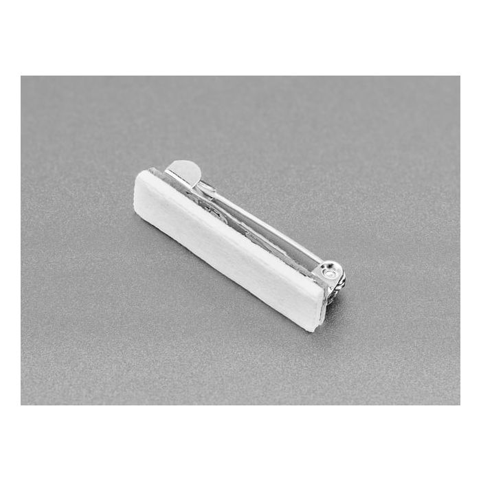 Silver Pin Back with Foam Adhesive