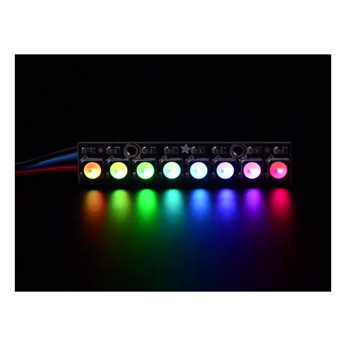 NeoPixel Stick - 8 x 5050 RGBW LEDs - Warm White - ~3000K