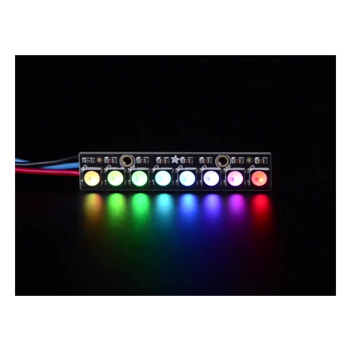 NeoPixel Stick - 8 x 5050 RGBW LEDs - Cool White - ~6000K