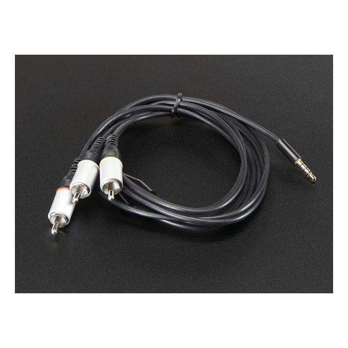 A/V and RCA (Composite Video, Audio) Cable for Raspberry Pi