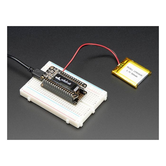 Adafruit FeatherWing OLED - 128x32 OLED Add-on For Feather