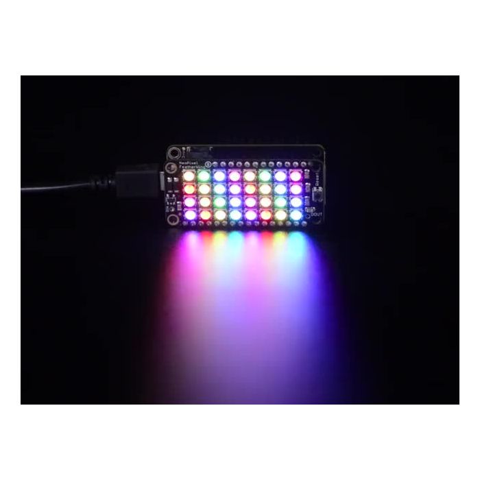 NeoPixel FeatherWing - 4x8 RGB LED Add-on For All Feather Boards