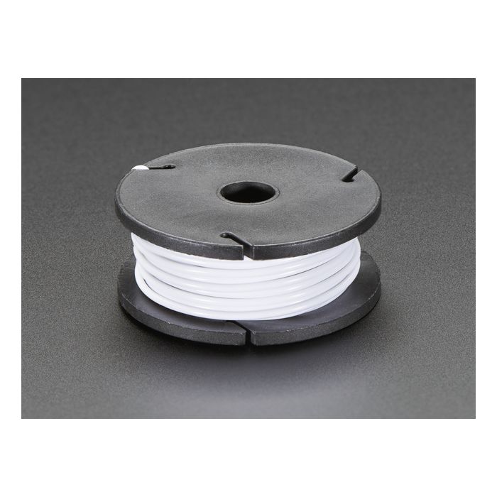Solid-Core Wire Spool - 25ft - 22AWG - White