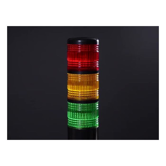 Tower Light - Red Yellow Green Alert Light with Buzzer - 12VDC
