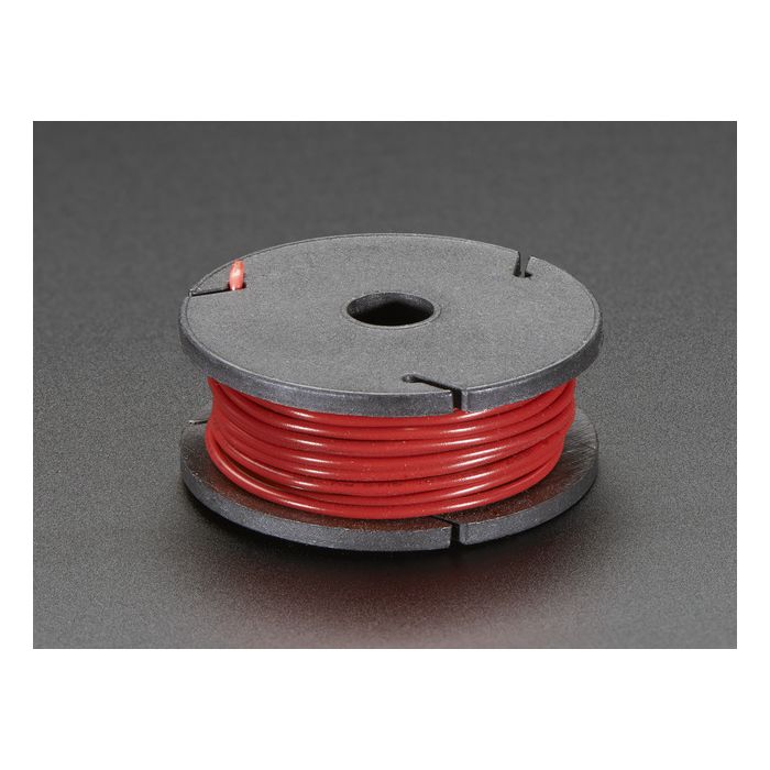 Stranded-Core Wire Spool - 25ft - 22AWG - Red