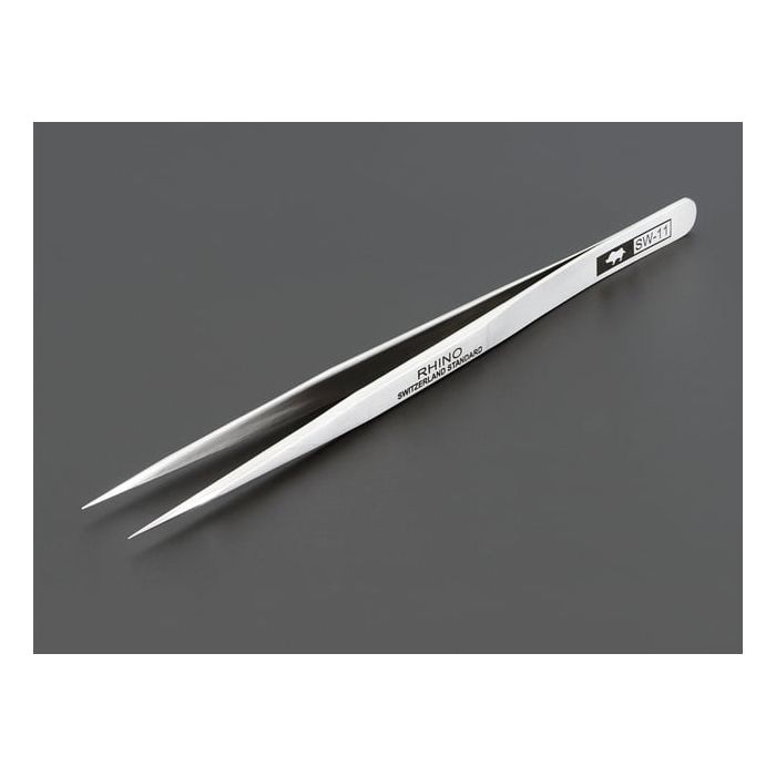 Precision Straight Tweezers - Rhino SW-11