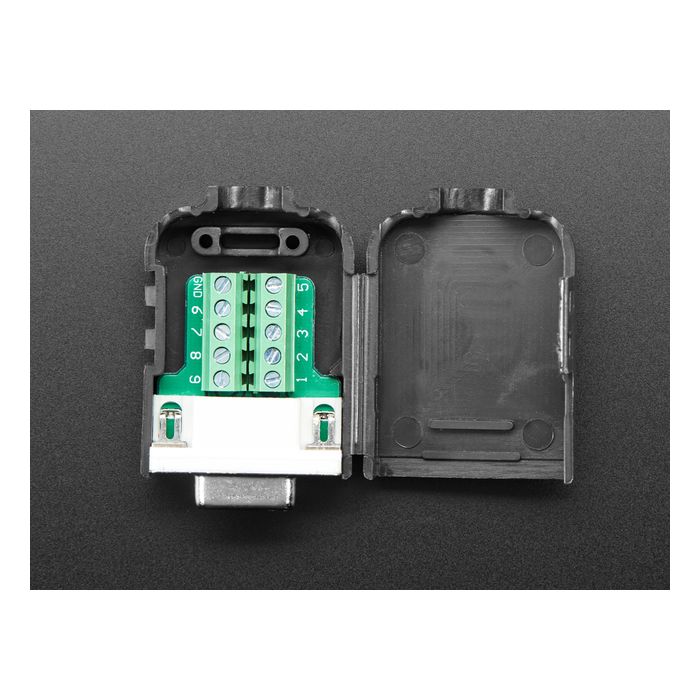 DE-9 (DB-9) Female Socket Connector to Terminal Block Breakout