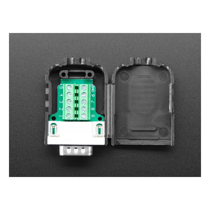 DE-9 (DB-9) Male Plug to Terminal Block Breakout