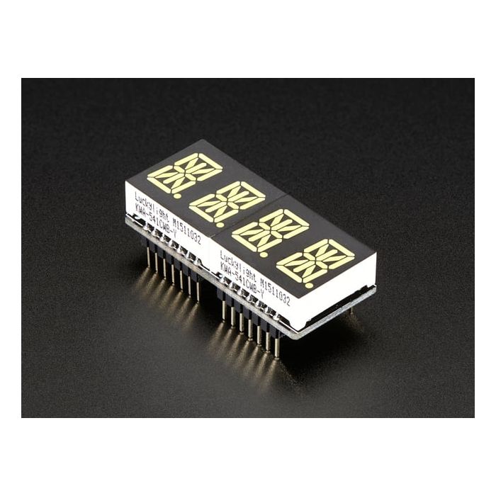 Adafruit 0.54" Quad Alphanumeric FeatherWing Display - White
