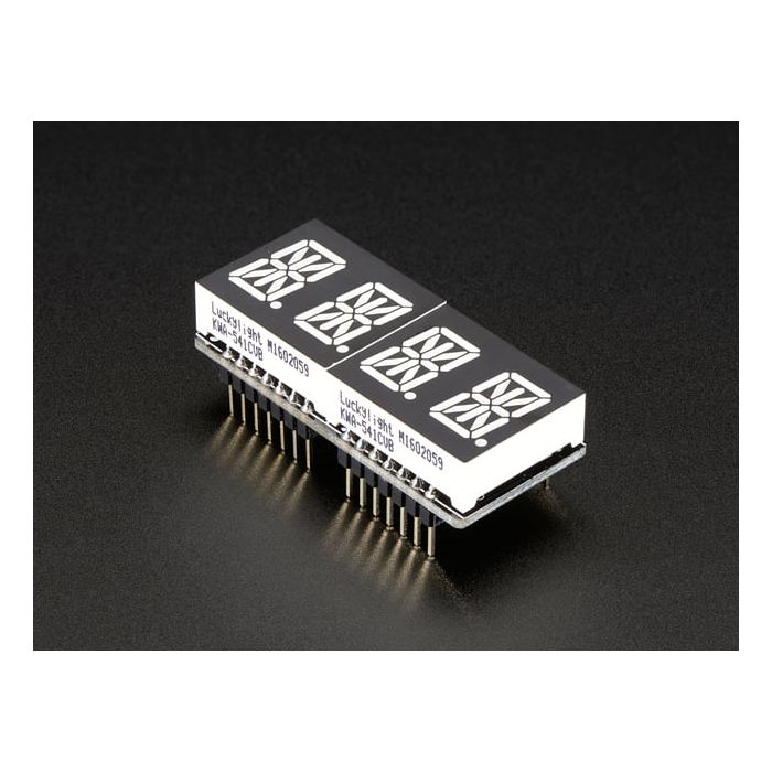 Adafruit 0.54" Quad Alphanumeric FeatherWing Display - Red