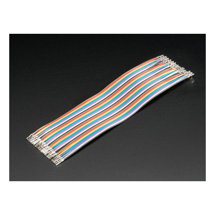 Premium Female/Female Raw Custom Jumper Wires - 40 x 6" (150mm)