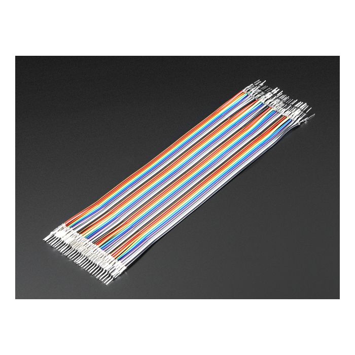 Premium Male/Male Raw Jumper Wires - 40 x 6" (150mm)