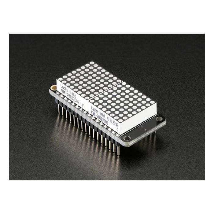 Adafruit 0.8" 8x16 LED Matrix FeatherWing Display Kit - Green