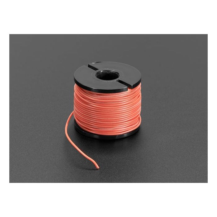 Silicone Cover Stranded-Core Wire - 50ft 30AWG Red