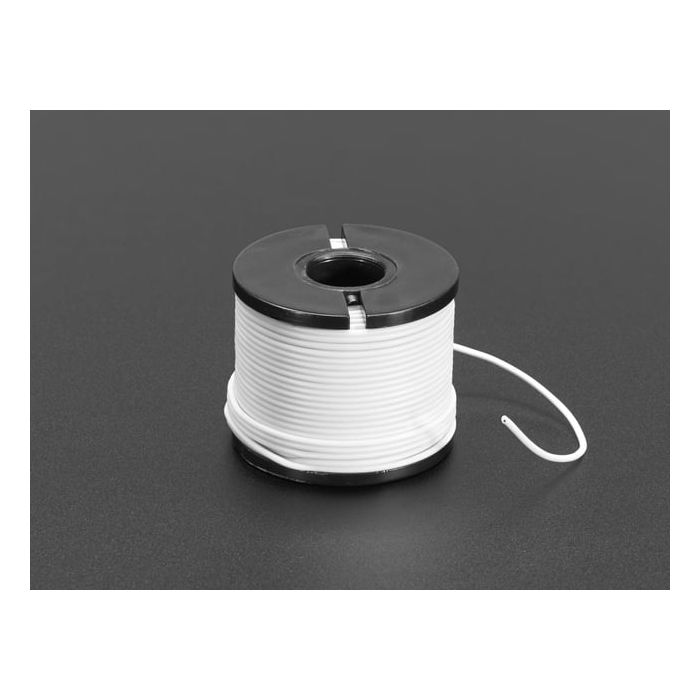 Silicone Cover Stranded-Core Wire - 50ft 30AWG White