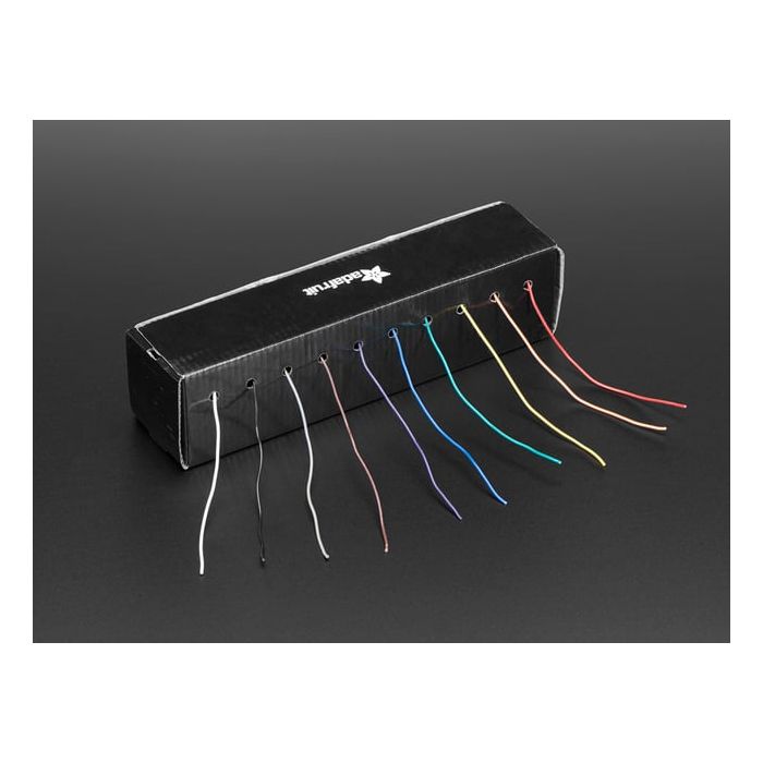 Hook-up Wire Spool Set - 22AWG Solid Core - 10 x 25ft