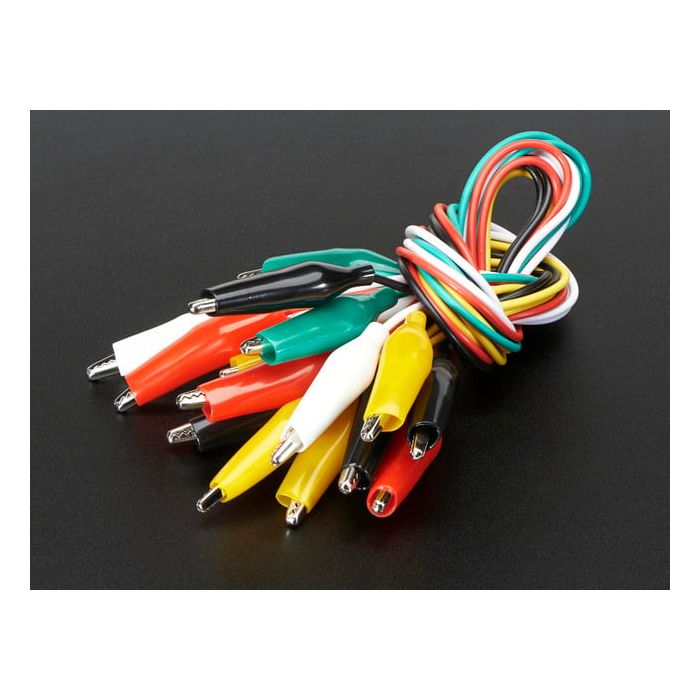 Large Alligator Clip Test Lead (set of 10)