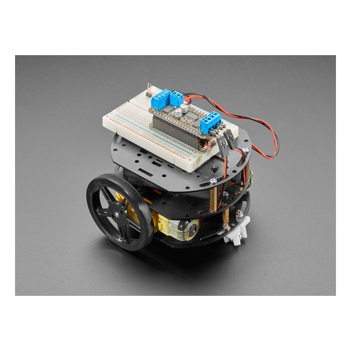 Mini 3-Layer Round Robot Chassis Kit - 2WD with DC Motors