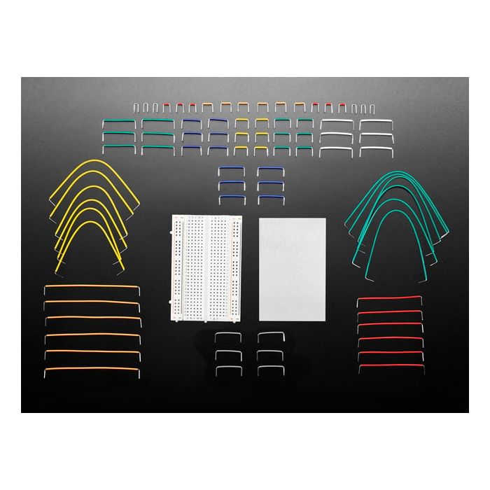 Half Size Breadboard + 78 Piece 22AWG Jumper Wire Bundle