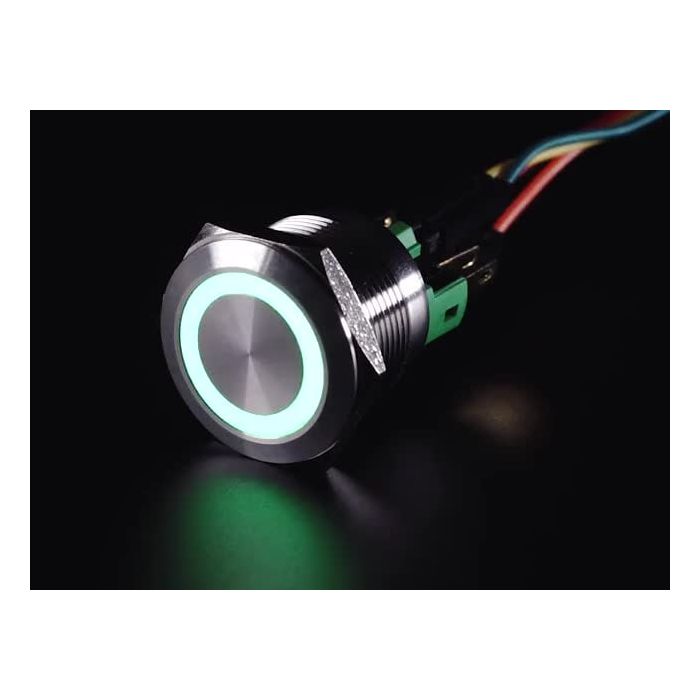 Rugged Metal On/Off Switch - 22mm 6V RGB On/Off