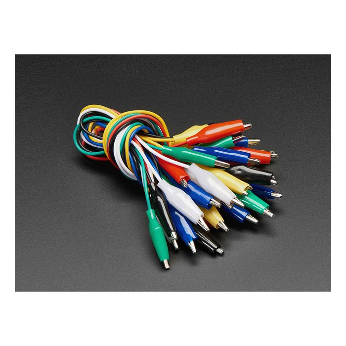 Small Alligator Clip Test Lead (Set of 18)