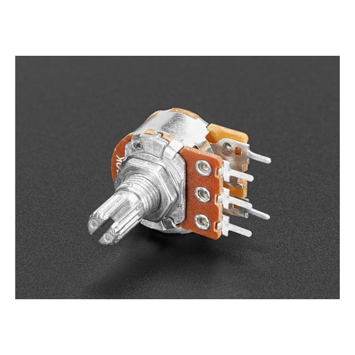 Panel Mount 10K Log Potentiometer w/ On-Off Switch