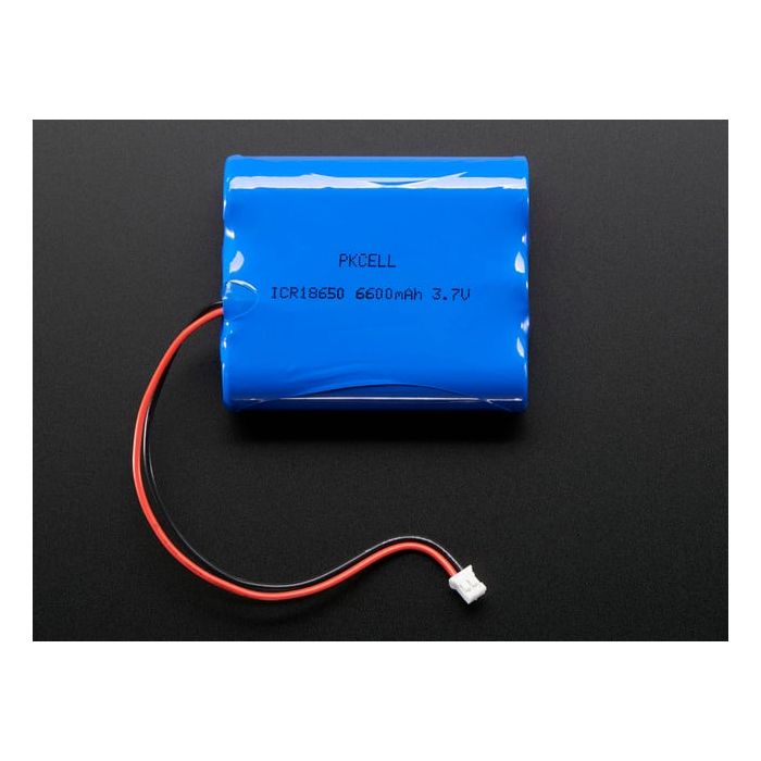 Lithium Ion Battery Pack - 3.7V 6600mAh
