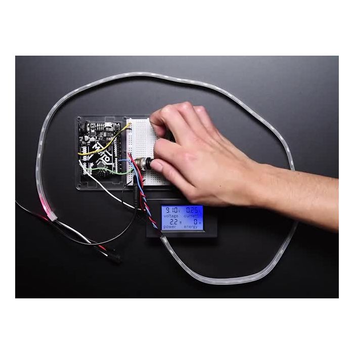 Large Panel-Mount Digital Power Meter - 6.5V to 100VDC up to 20A